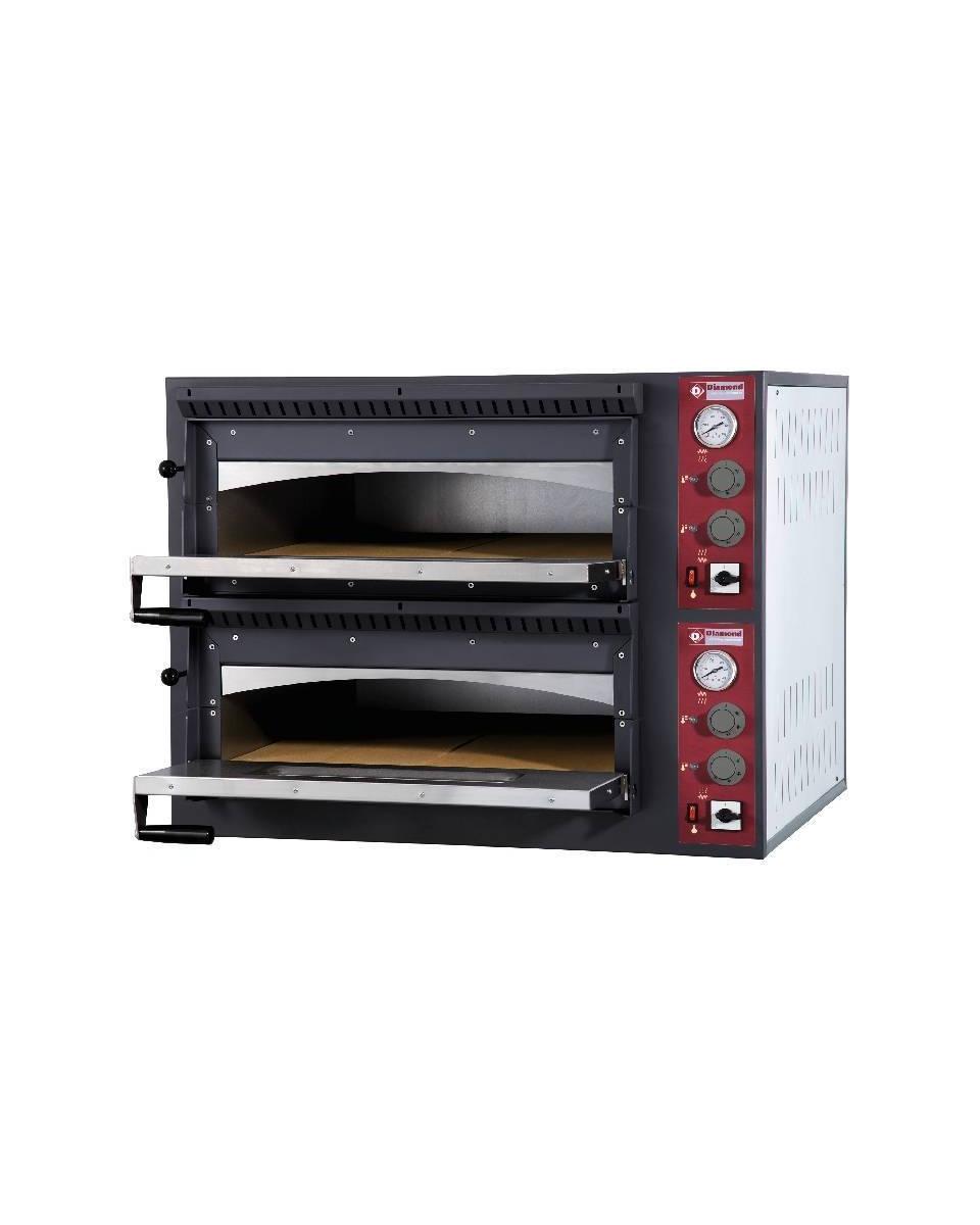 Four à pizza - 2 x 4 pizzas - Ø35 CM - Diamant - EFP/44R-M