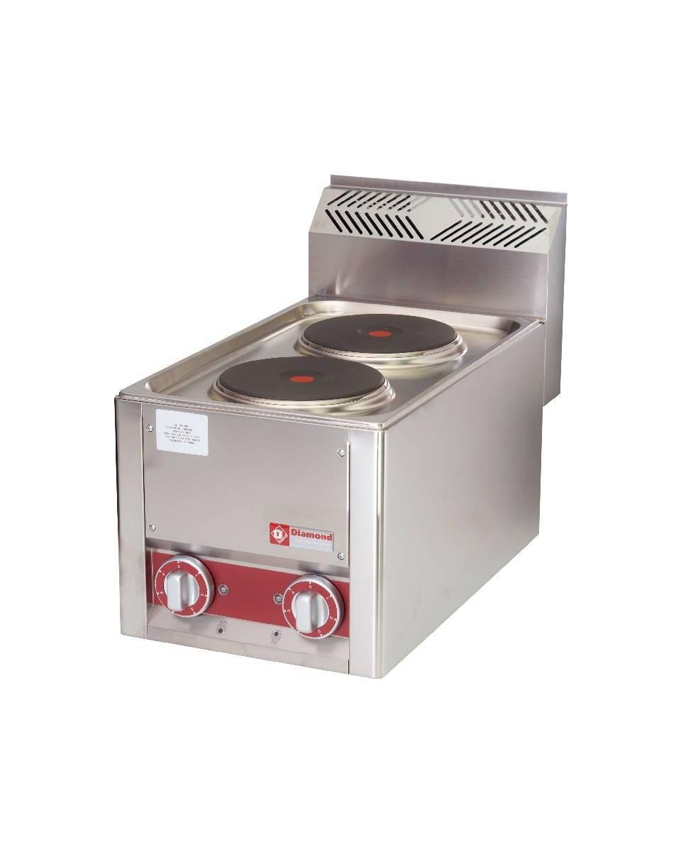 Cuisinière - Électrique - 2 Plaques - Modèle de table - Diamant - ES6/2PT-N