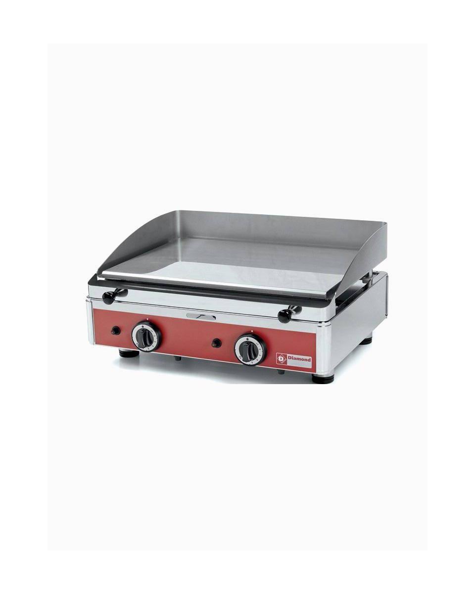 Plancha - Gaz - Lisse - Chrome - 62 CM - Diamant - PLANCHA/2CR-N
