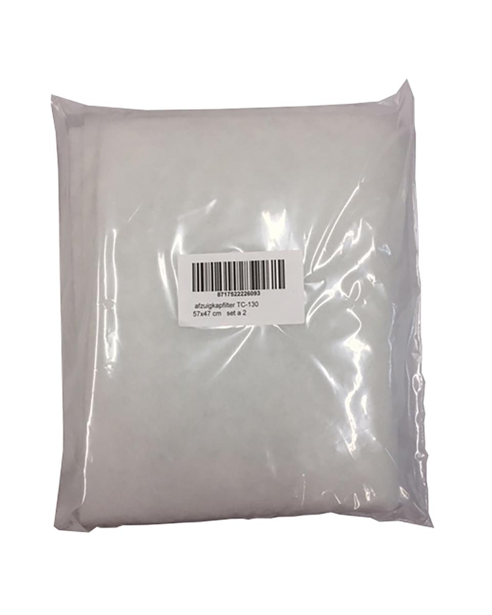 Filtre hotte aspirante - 57 x 47 CM - Blanc - 25 pièces - 531076