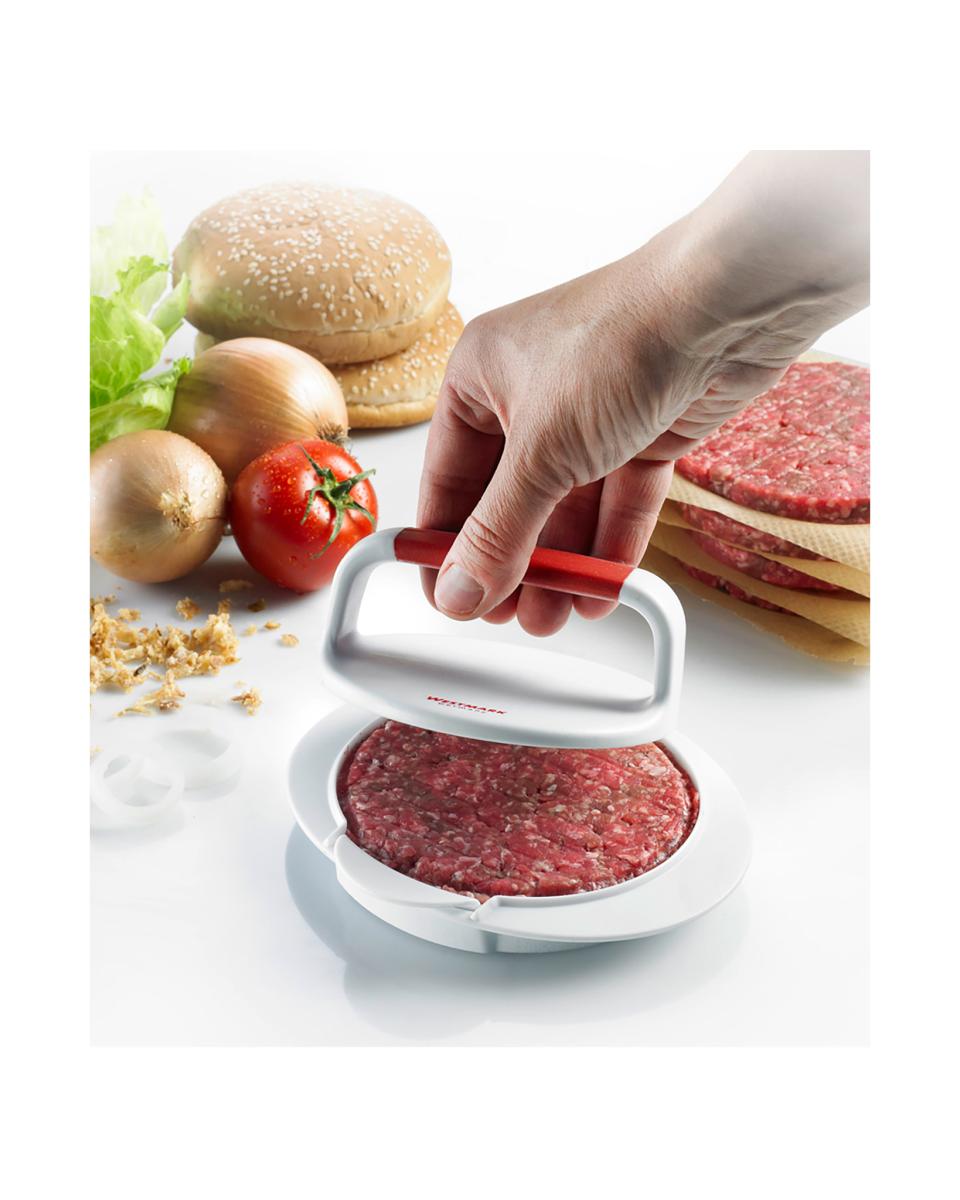 Presse à Hamburger - Ø11 CM - 4 pièces - Manuel - Blanc - Westmark - 523225