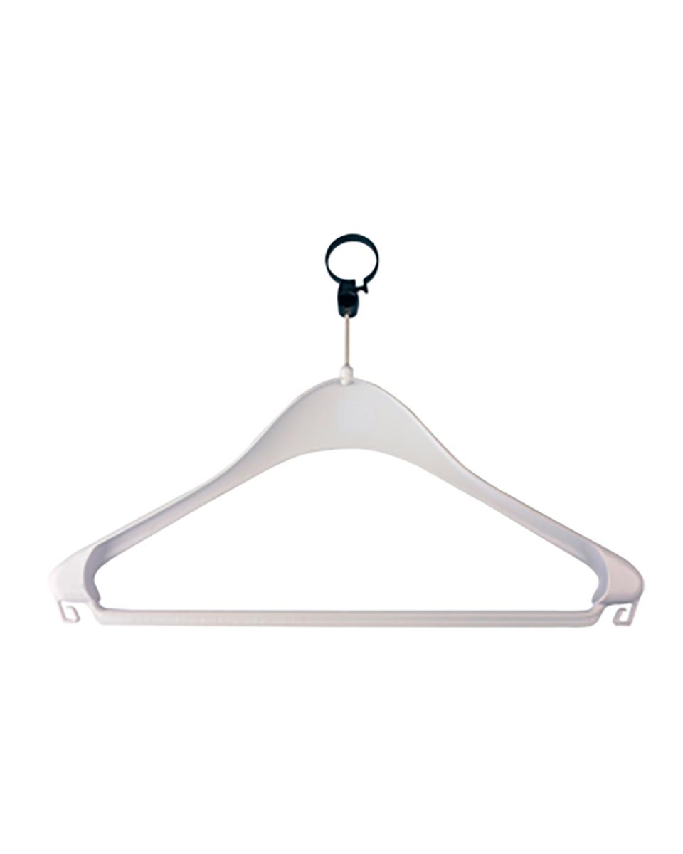 Cintre - 23,5 CM - 10 pièces - Antivol - Blanc - 132500