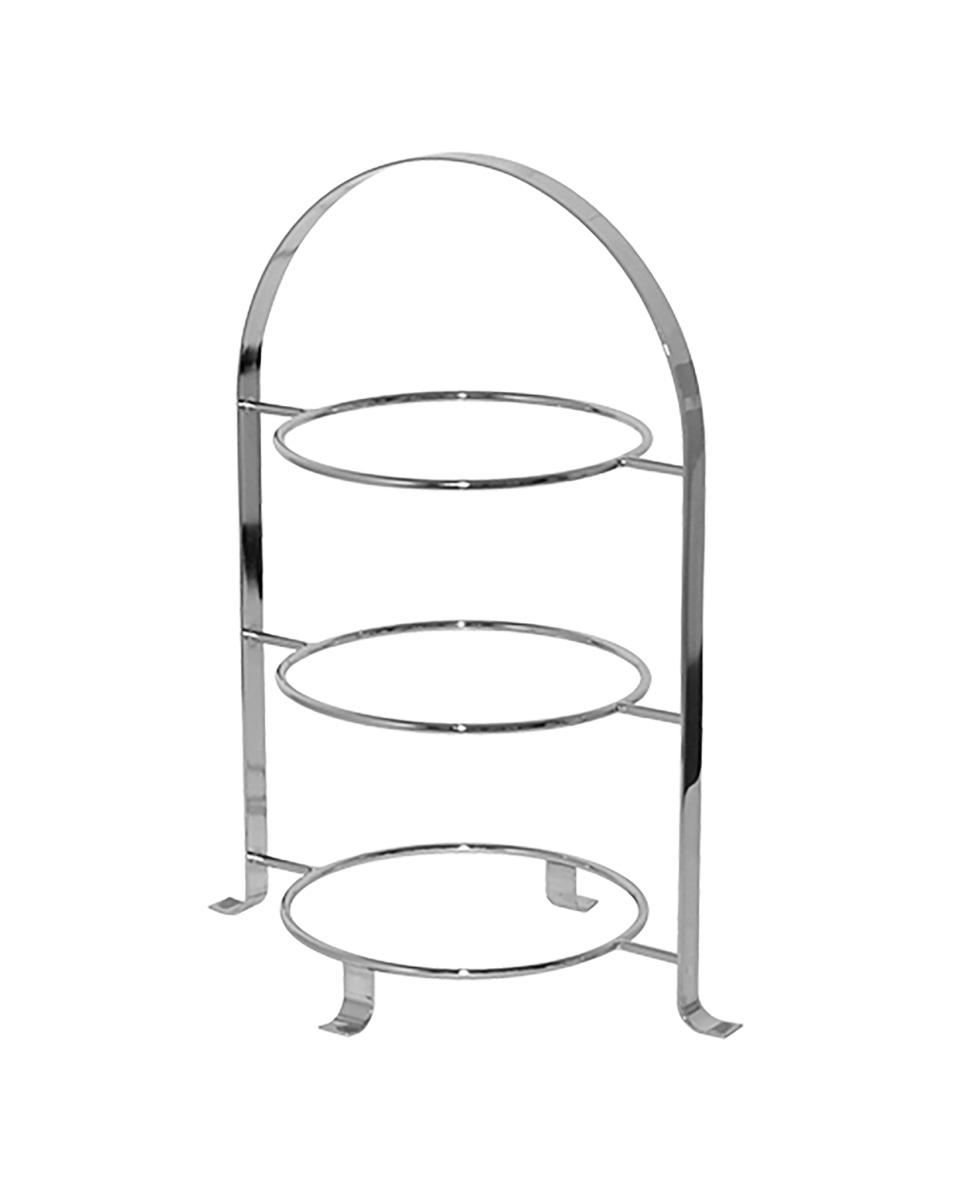 Support de service - H 43 x 33 x 24 CM - 0,76 KG - Chromé - 130108