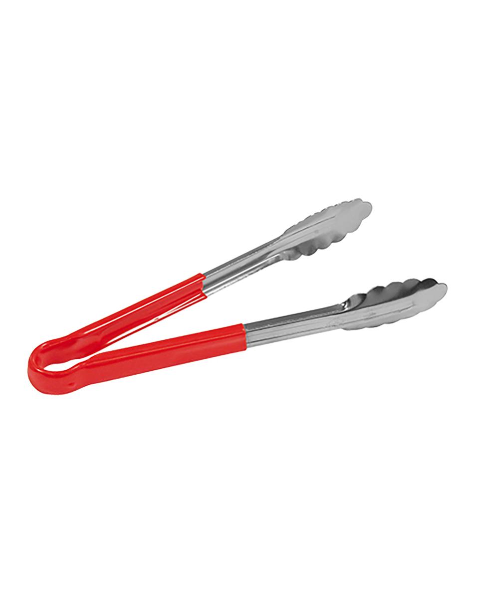 Pince de service - 0,1 KG - 23 CM - Inox - Rouge - +0°C / +82°C - 125125