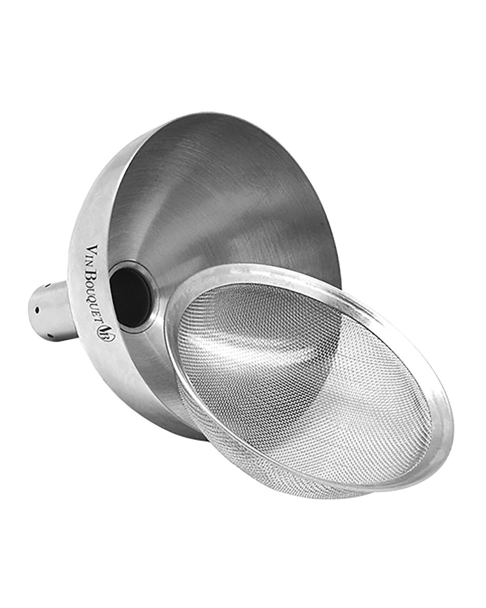 Décanteur à Vin Entonnoir - H 9,2 CM - 0,083 KG - Ø9,7 CM - Inox - Vin Bouquet - 220021