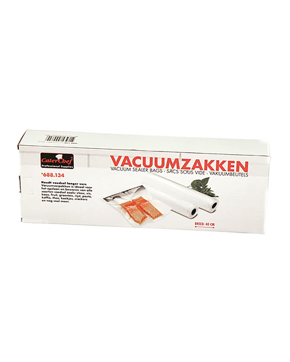Sacs sous vide - 40 CM - 1 KG - 600 CM - Polyéthylène - Transparent - Caterchef - 688134