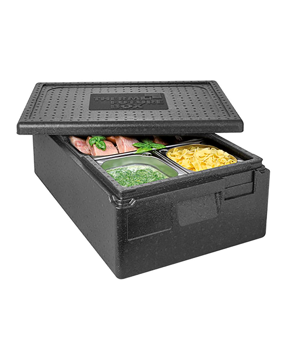 Thermobox - 1/1 GN - 30 Litres - H 23 x 60 x 40 CM - Polypropylène - Noir - Thermo Future Box - 235002