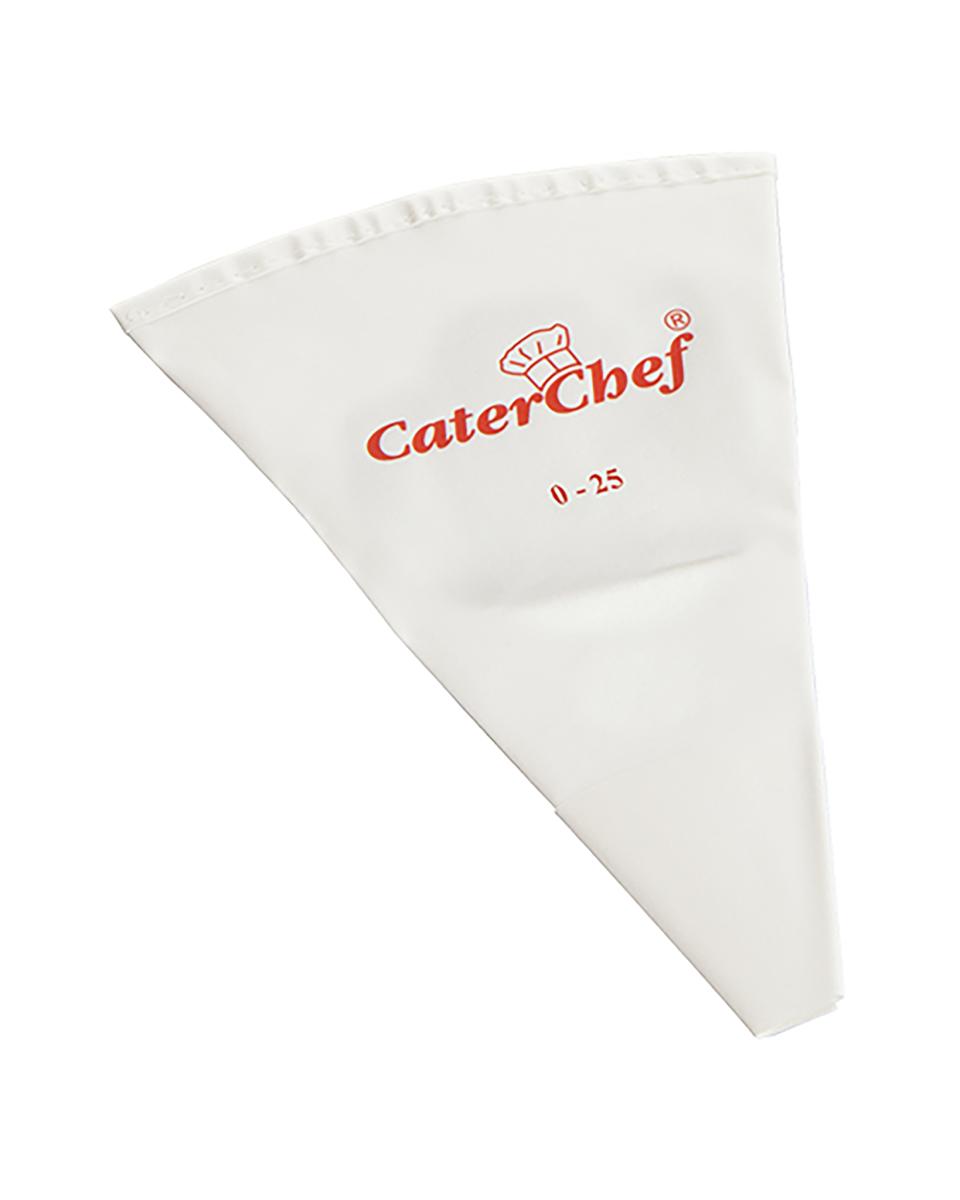 Poche à douille - 0,019 KG - 25 CM - Coton - Blanc - Caterchef - 050000