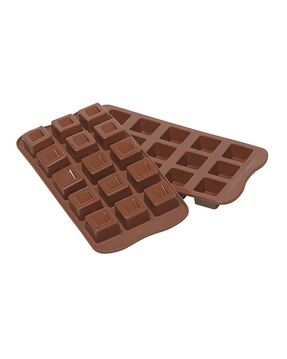 Tapis de cuisson Cubo - 22 x 11 CM - 0,07 KG - Silicone - Marron - 0,01 Litre - -60°C / +230°C - Silikomart - 070031