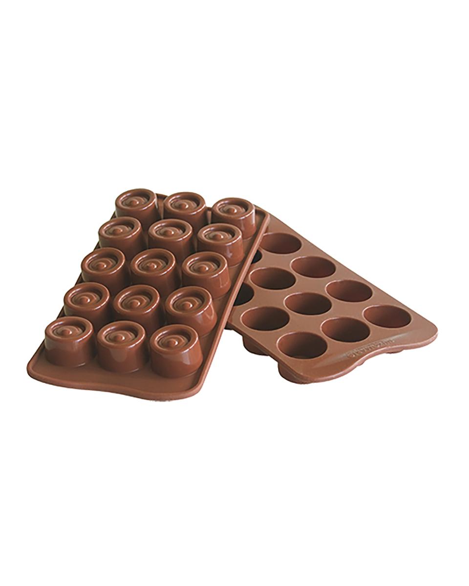 Tapis de cuisson Vertigo - 22 x 11 CM - 0,07 KG - Silicone - Marron - 0,01 Litre - -60°C / +230°C - Silikomart - 070032
