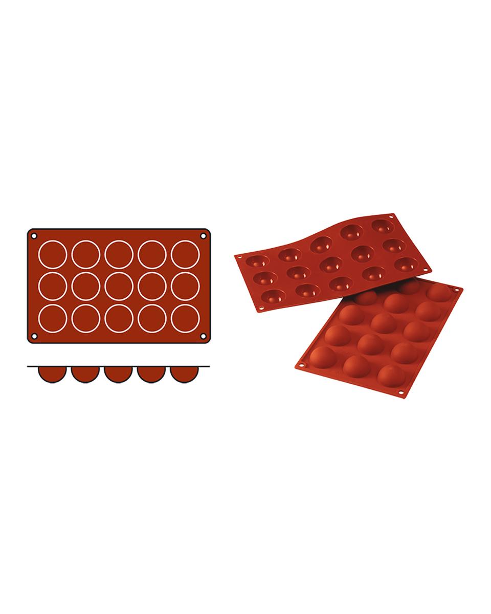 Tapis de cuisson - 0,2 KG - Silicone - Rouge - 0,02 Litre - -60°C / +230°C - Silikomart - 070051