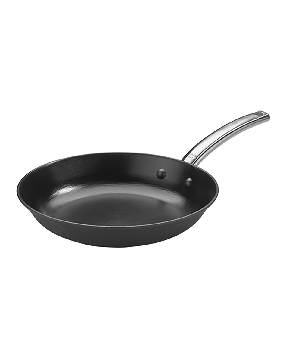 Poêle Lyonnaise - H 5,5 CM - 1,66 KG - Ø30 CM - Acier Fonte Légère - Pujadas - 720793