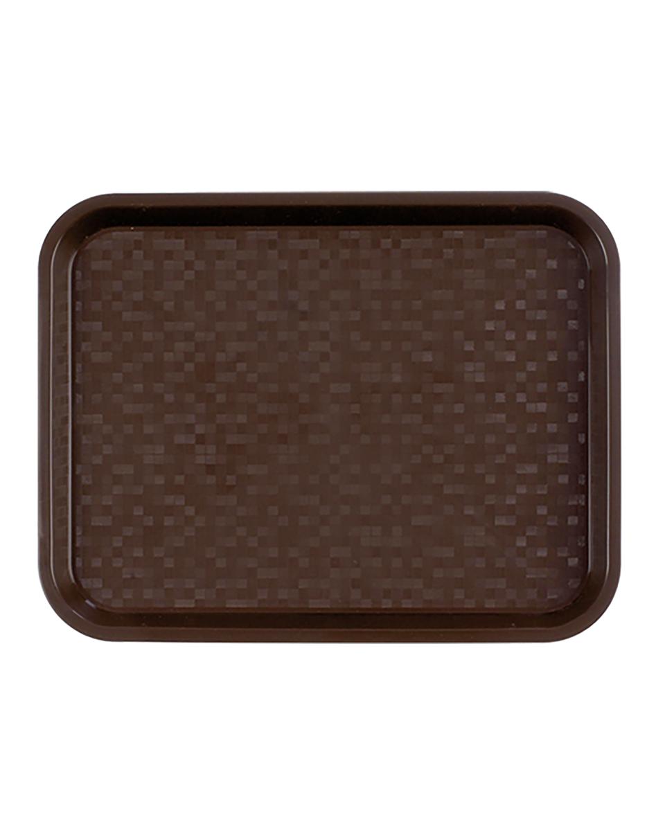 Barquette - H 1,9 x 34,5 x 26,5 CM - 0,195 KG - Polypropylène - Marron - Roltex - 518020