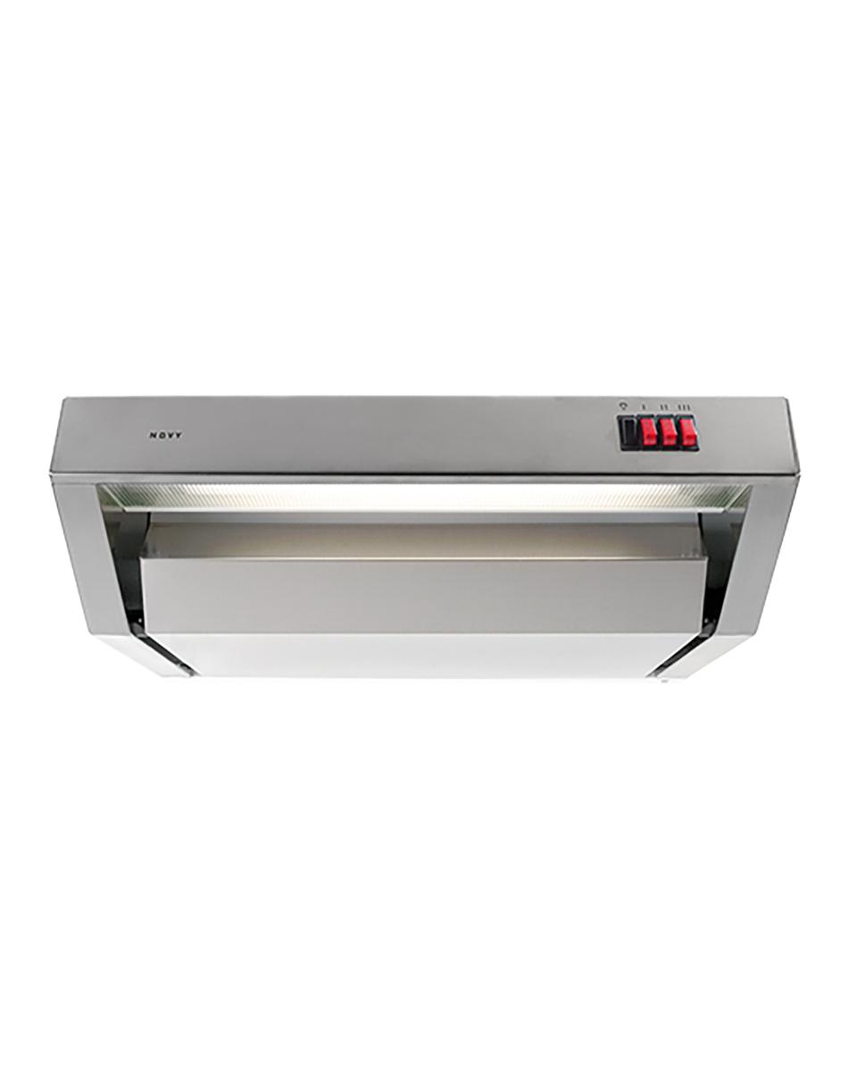 Hotte aspirante - H 17 x 59,8 x 51,8 CM - 13,73 KG - Ø12,5 CM - 220 - 240 V - 115 W - Inox - 552060