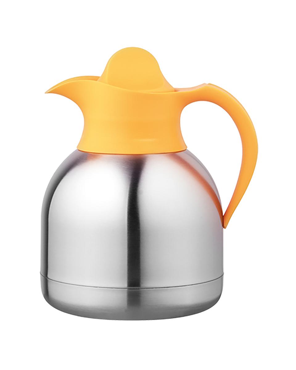 Pichet isotherme - H 20 CM - 0,5 KG - Inox 18/10 - Jaune - 1 Litre - 595010