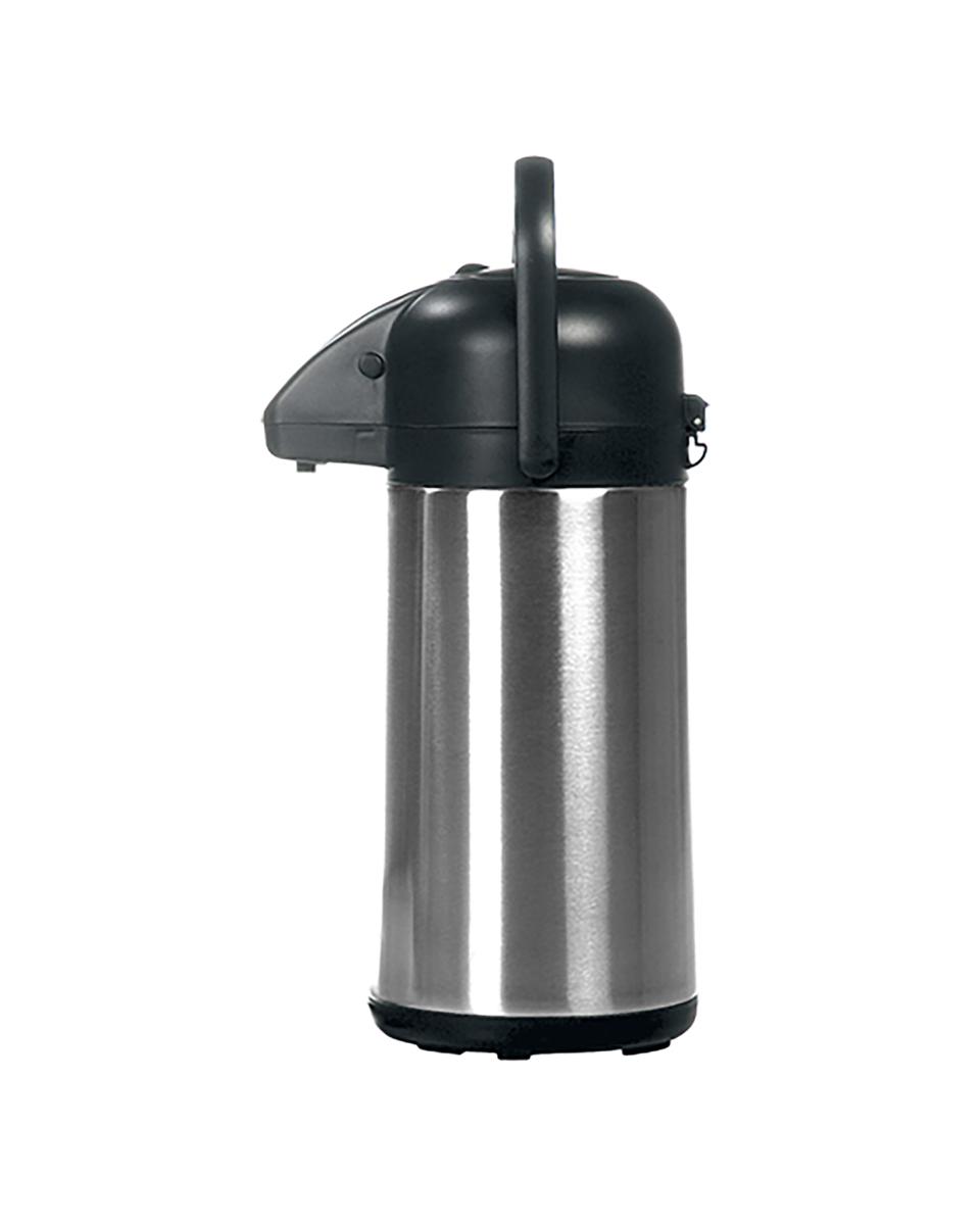 Pichet à pompe - H 35 CM - 1,25 KG - Inox 18/10 - Noir - 2,2 Litre - 595020