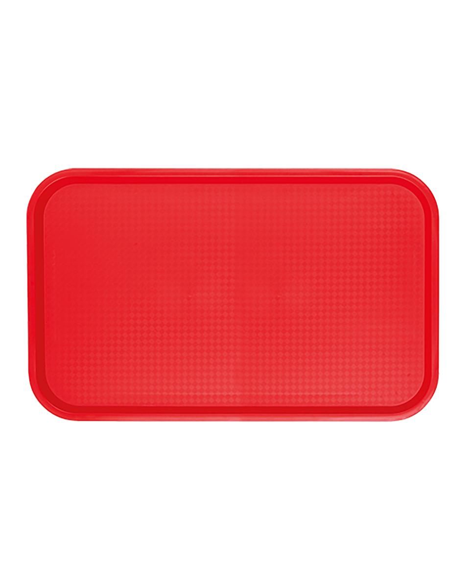 Plateau - 1/1 GN - H 2 x 53 x 32,5 CM - Polypropylène - Rouge - Caterchef - 430172