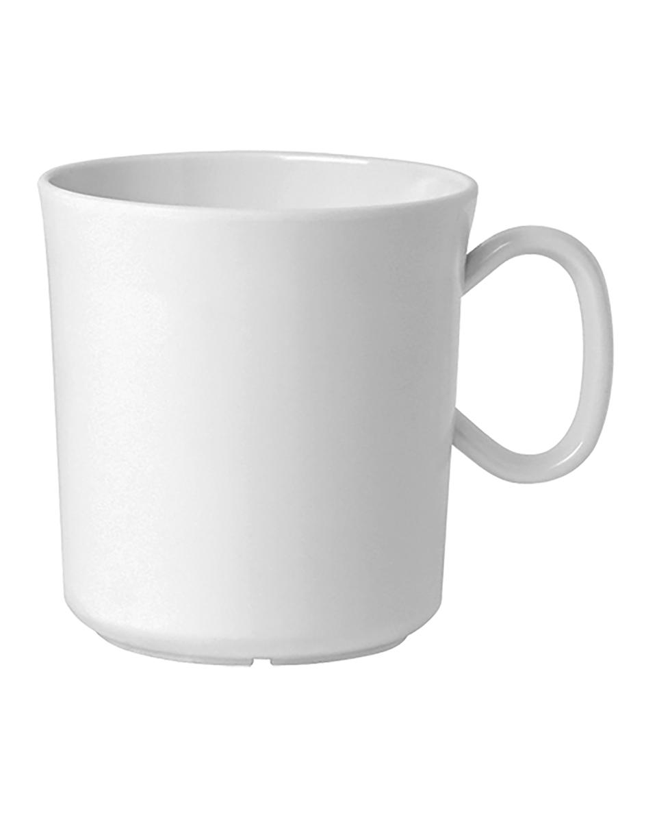 Gobelet - H 9,5 CM - 0,125 KG - Ø8,5 CM - Mélamine - Blanc - 0,4 Litre - WACA - 937768