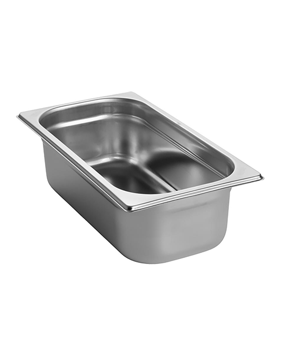 Bac gastronorme - 1/3 GN - 3,5 Litre - H 10 x 32,5 x 17,6 CM - Inox - Caterchef - 953133
