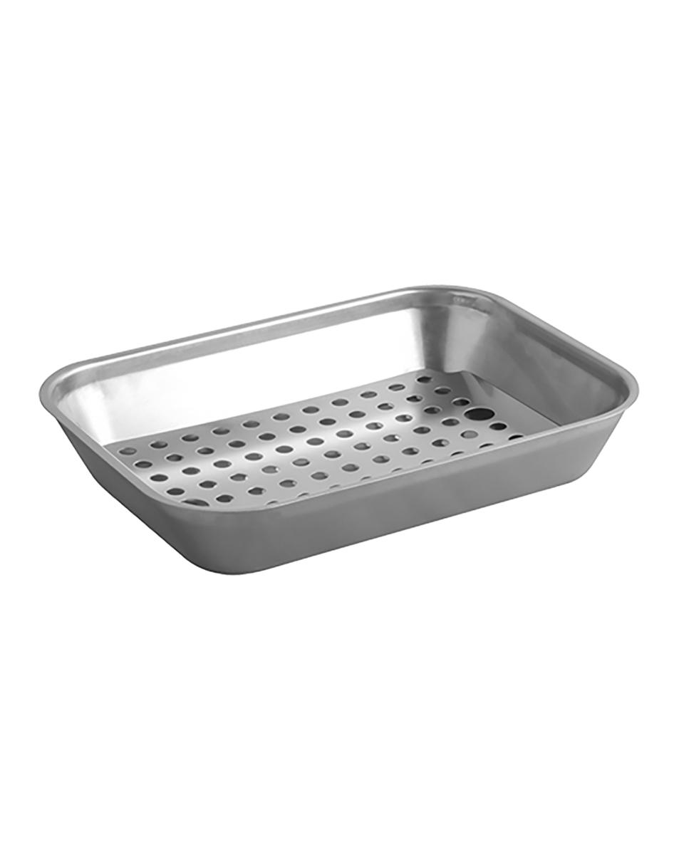 Lèchefrite/égouttoir - H 5,5 x 32 x 23 CM - 0,72 KG - Inox 18/08 - 953601