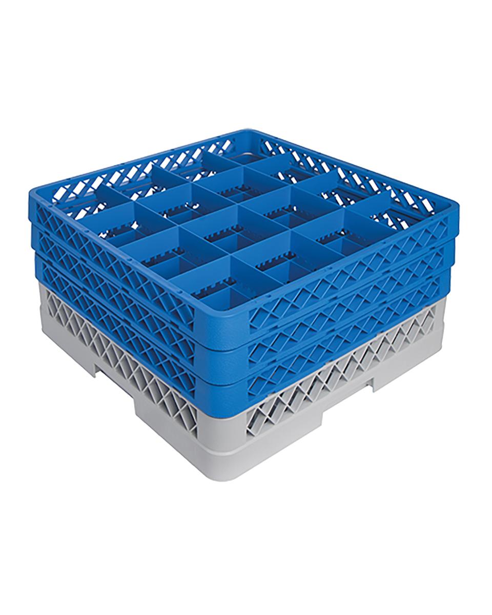 Corbeille à verres sur pied - H 22 x 50 x 50 CM - 0,01 KG - Polypropylène - Corbeille à verres sur pied - CaterRacks - CR1623