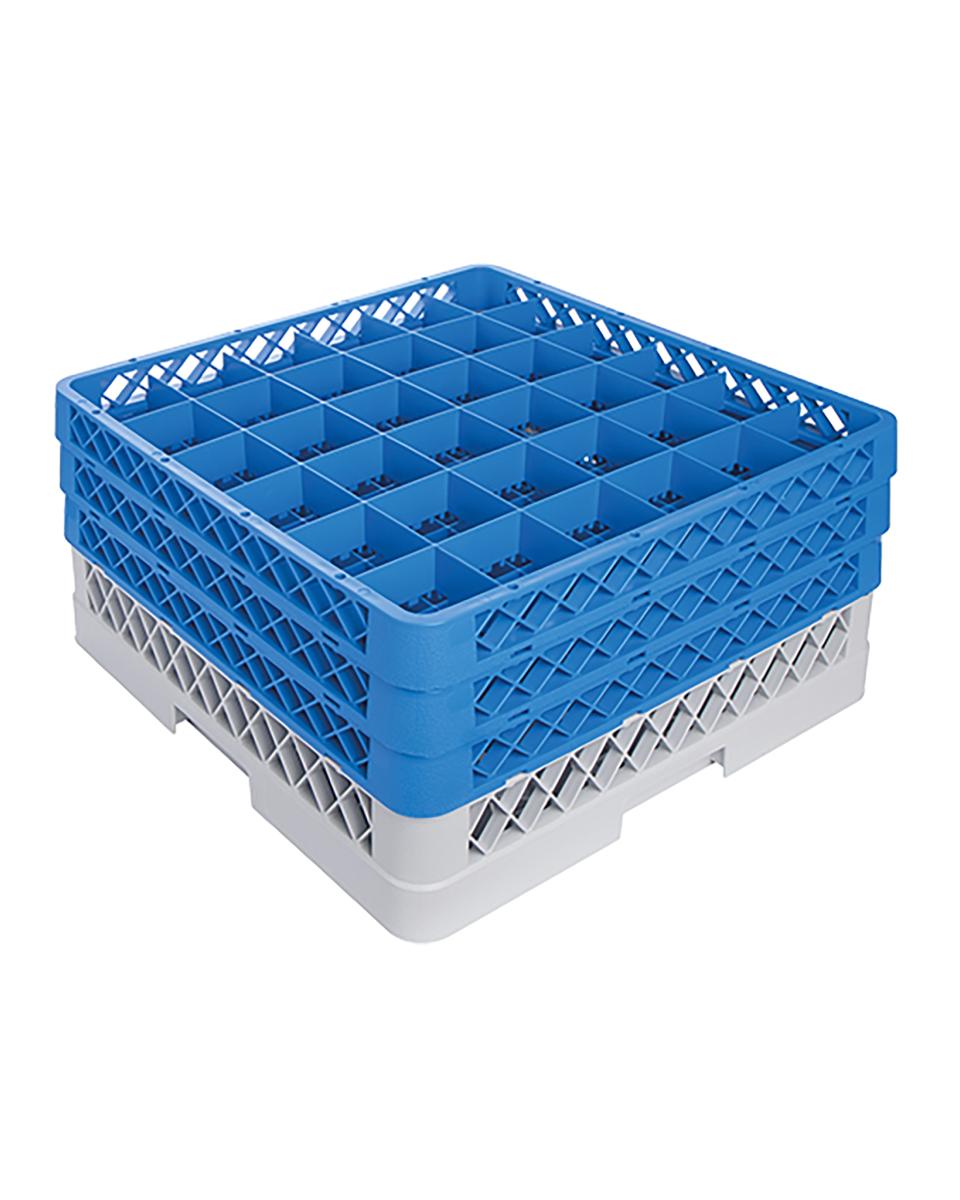 Corbeille à verres sur pied - H 22 x 50 x 50 CM - 0,01 KG - Polypropylène - Corbeille à verres sur pied - CaterRacks - CR3623