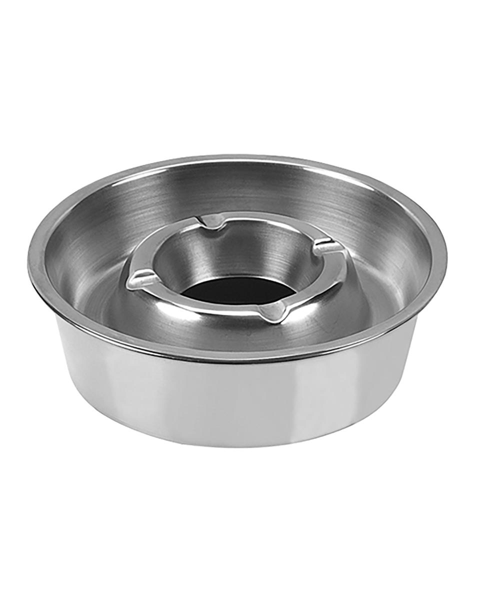 Cendrier Terrasse - 0,2 KG - Ø14 CM - Inox - 895885