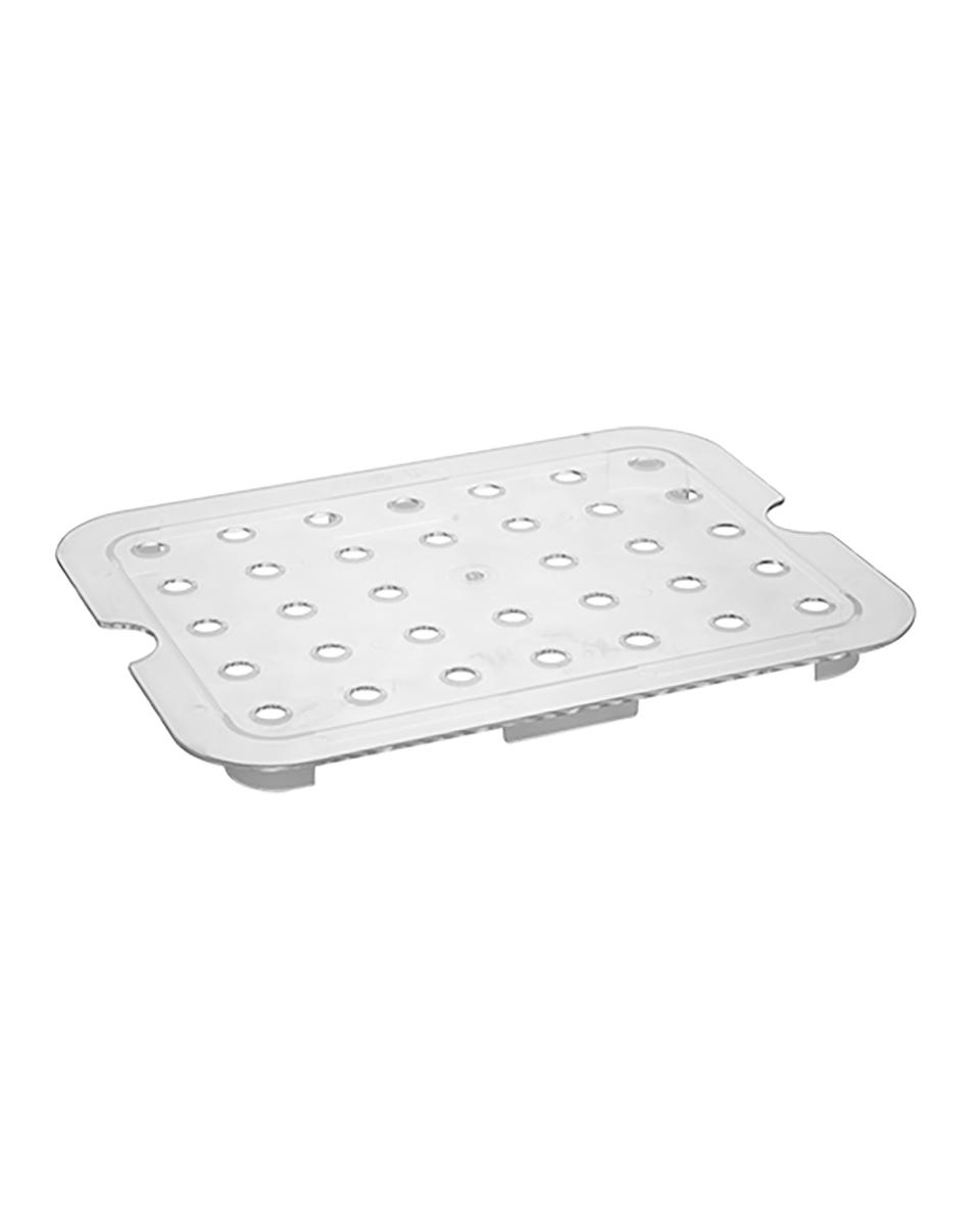 Grille d'égouttage - 1/2 GN - Polycarbonate - Transparent - -100°C / +100°C - Caterchef - 953027