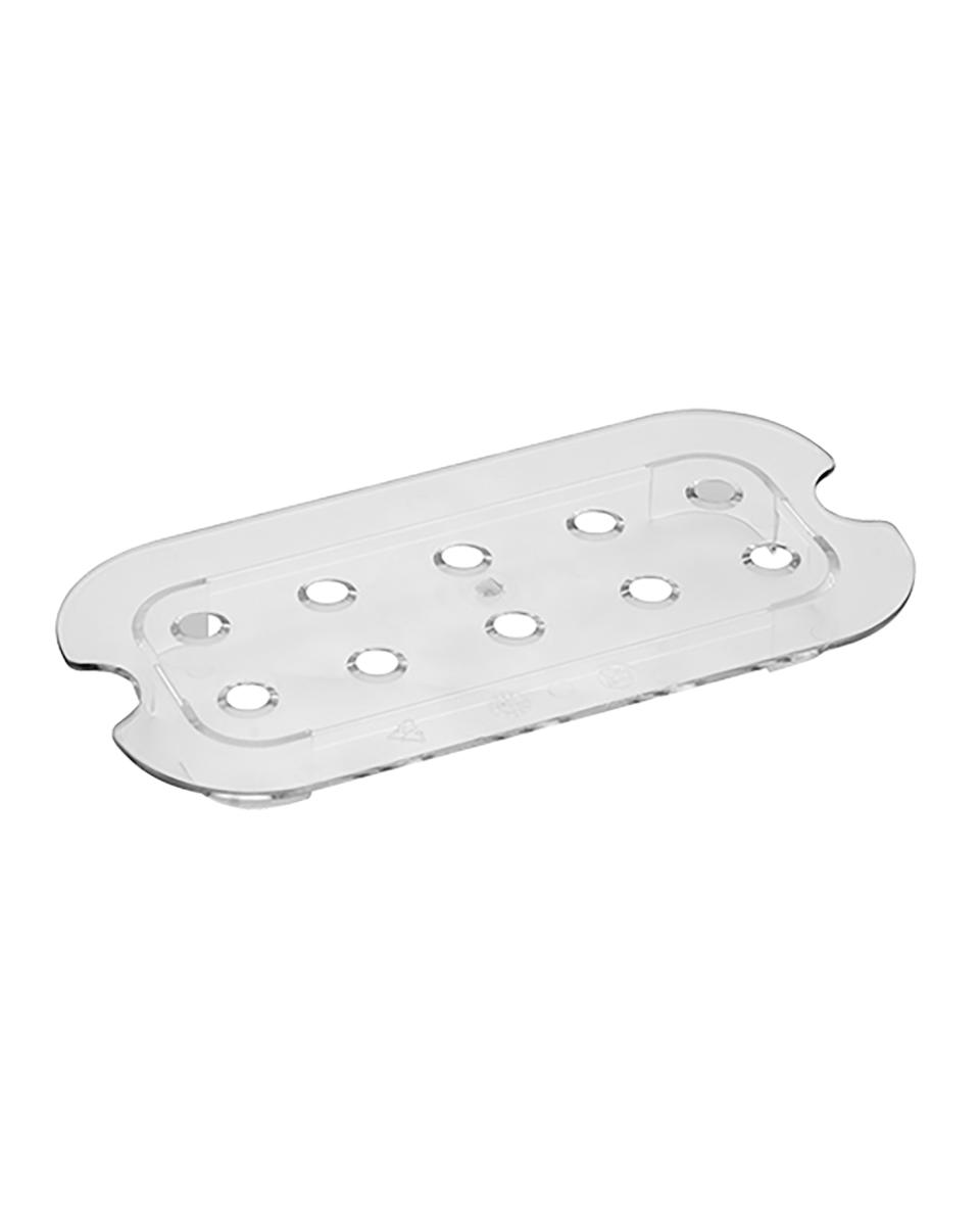 Grille d'égouttage - 1/4 GN - Polycarbonate - Transparent - -100°C / +100°C - Caterchef - 953047