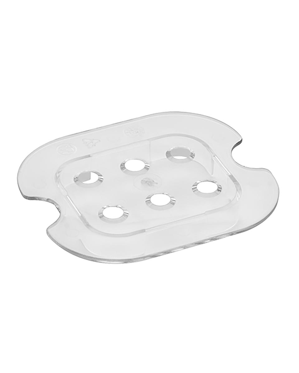 Grille d'égouttage - 1/6 GN - Polycarbonate - Transparent - -100°C / +100°C - Caterchef - 953067