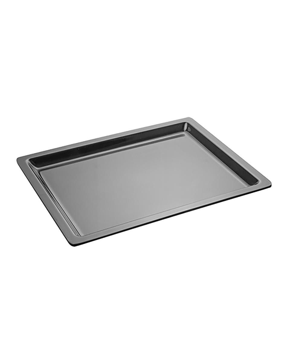 Bac gastronorme - 1/2 GN - H 2 x 32,5 x 26,5 CM - Mélamine - Noir - -20°C / +120°C - 060421