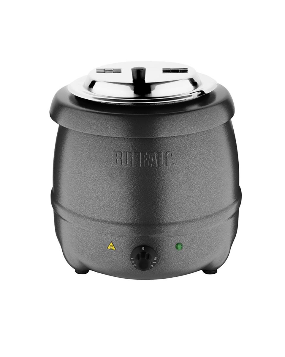 Marmite à soupe - 10 Litres - Gris - Ø 33 x H 37,5 CM - 230 V - Buffalo - G107