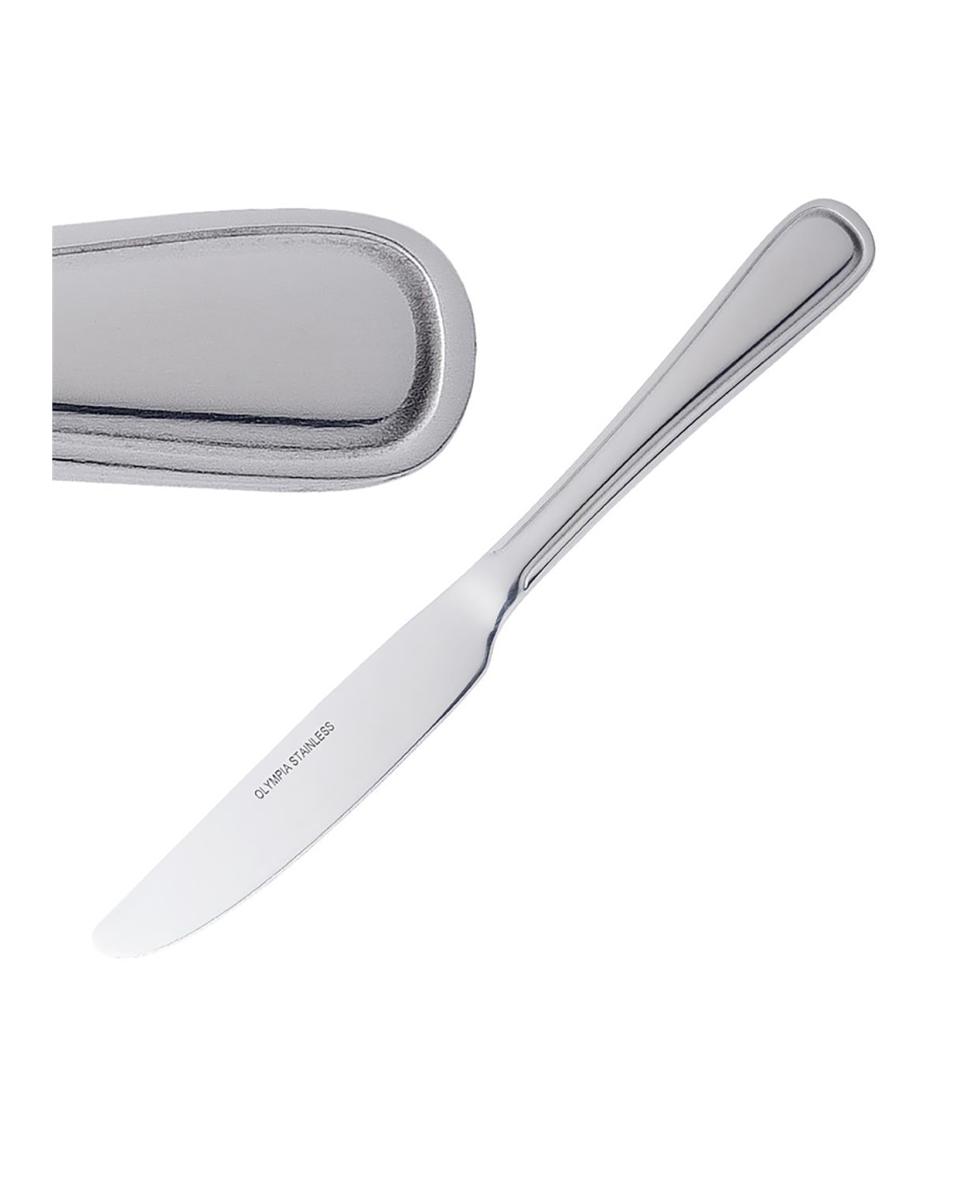 Couteau à dessert - 12 pièces - 22 CM - inox - Olympia - D506