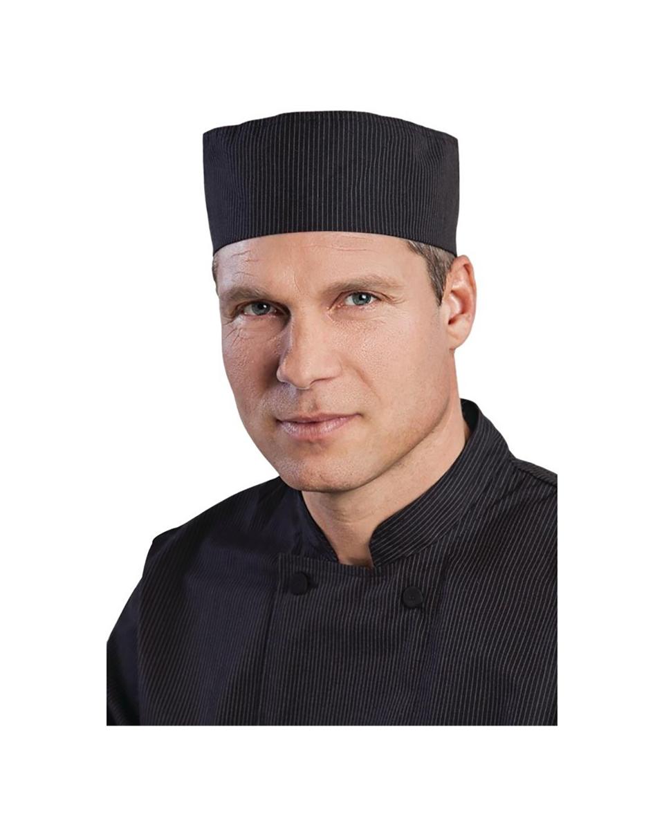 Bonnet - Unisexe - Taille unique - Rayures fines - Polyester/Coton - Chef Works - B228