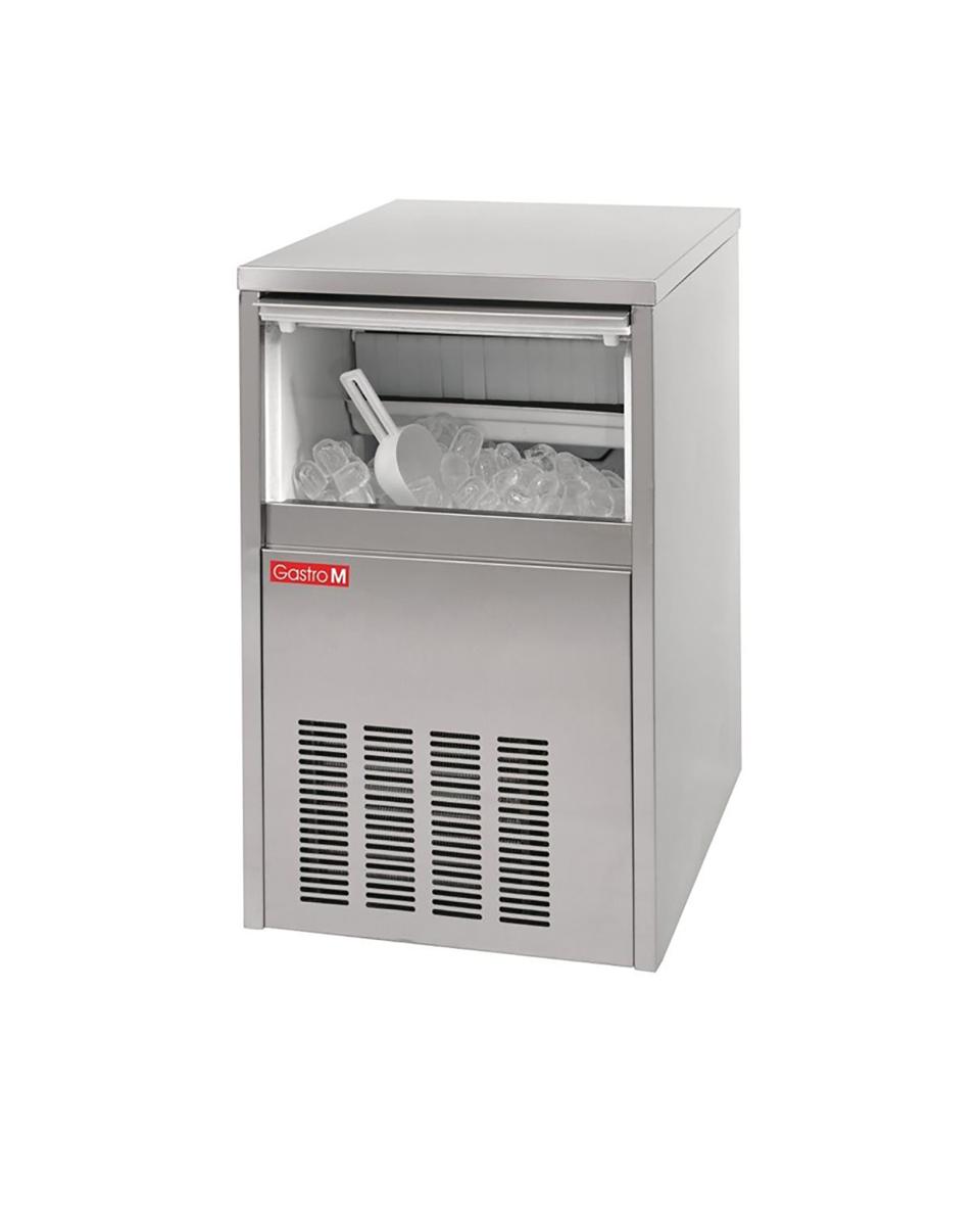 Machine à glaçons - 28kg/24h - H 67 x 40 x 46 CM - 230 V - Inox - Gastro M - CT694