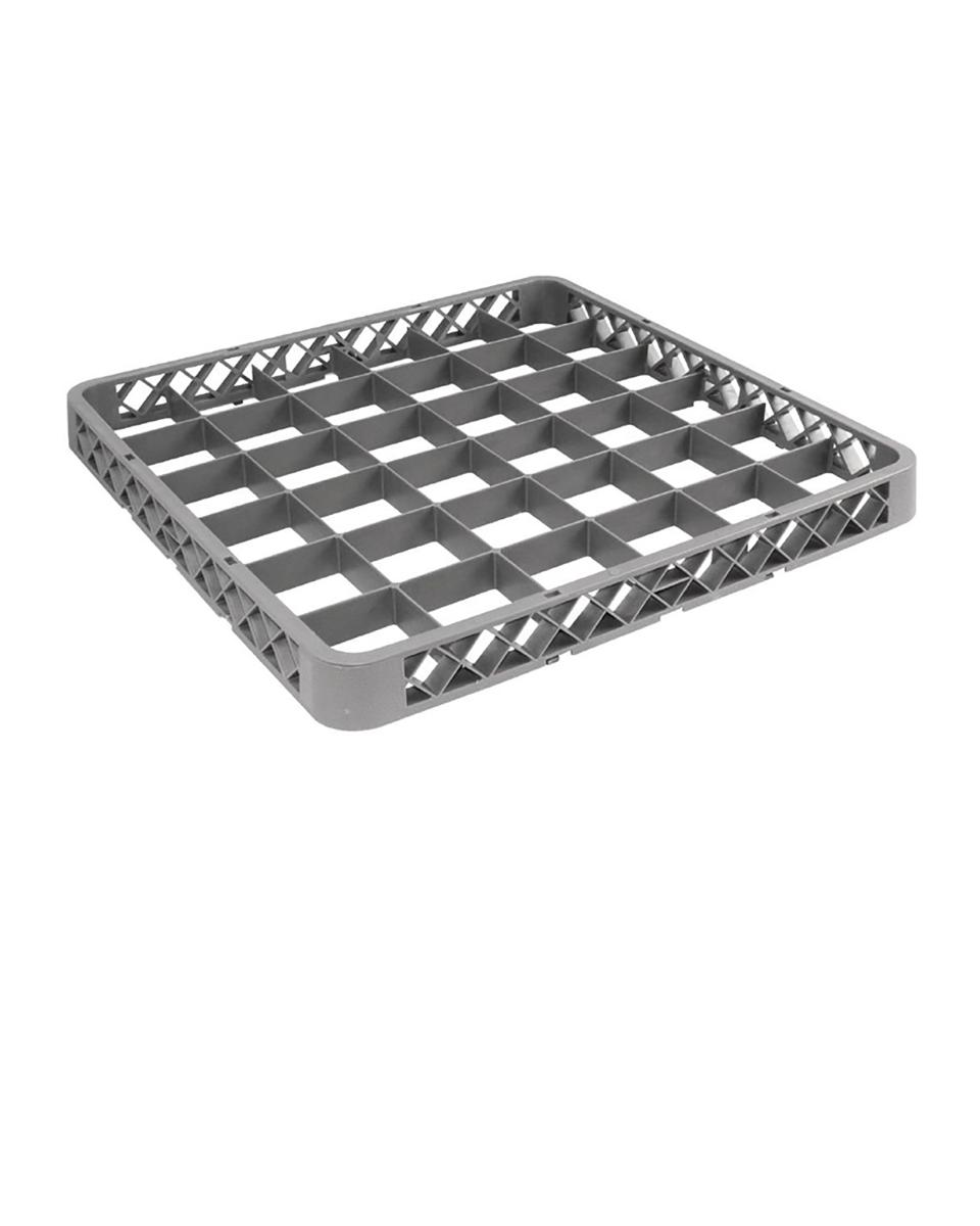 Panier lave-vaisselle rebord rapporté - 36 compartiments - H 4,5 x 50 x 50 CM - Vogue - F618