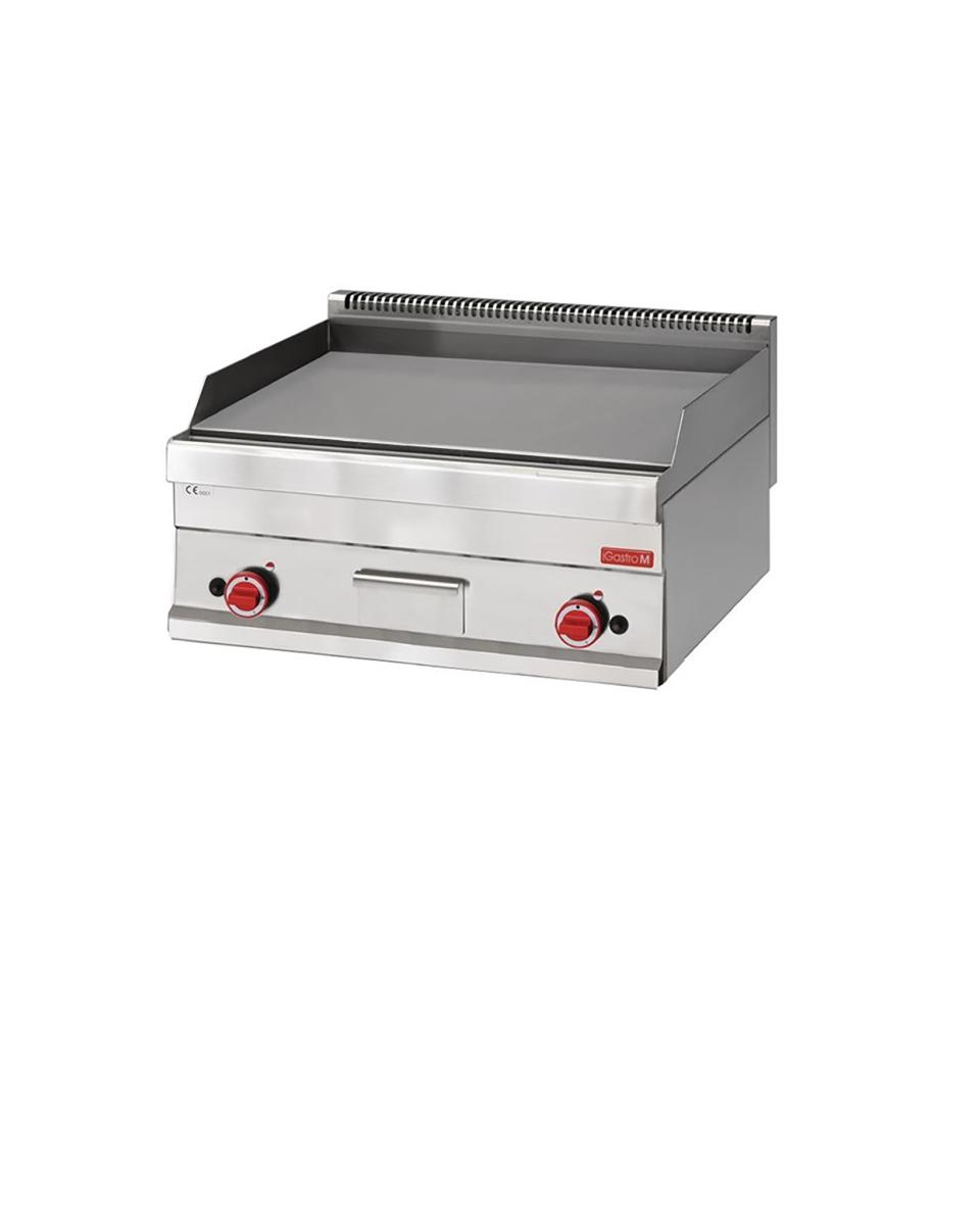 Plancha - Ligne 650 - Gaz - Chrome - H 28 x 70 x 65 CM - 11,4 kW - Inox - Gastro M - GN060