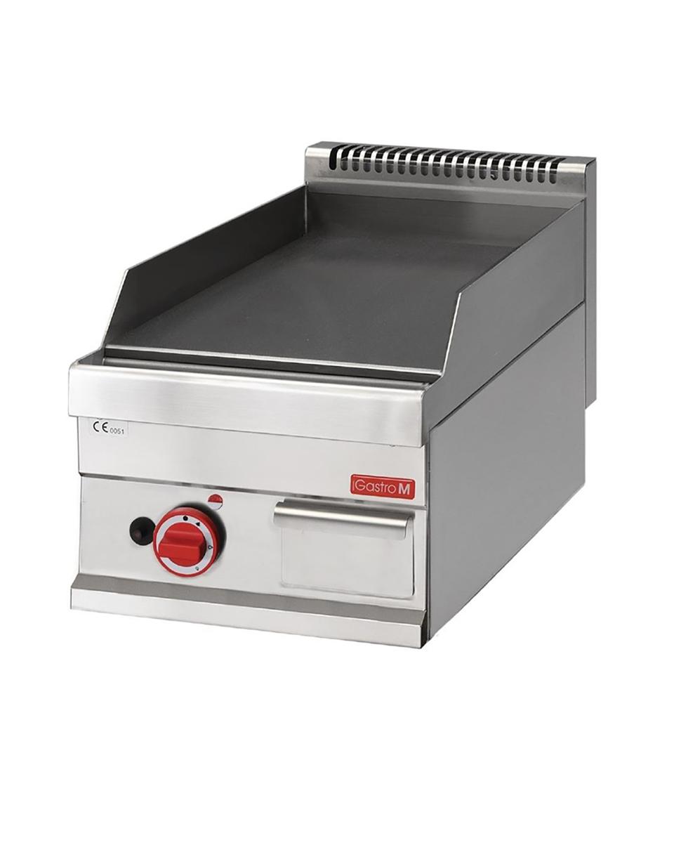 Plancha - Ligne 650 - Gaz - H 28 x 40 x 65 CM - 5,7 kW - Inox - Gastro M - GL917