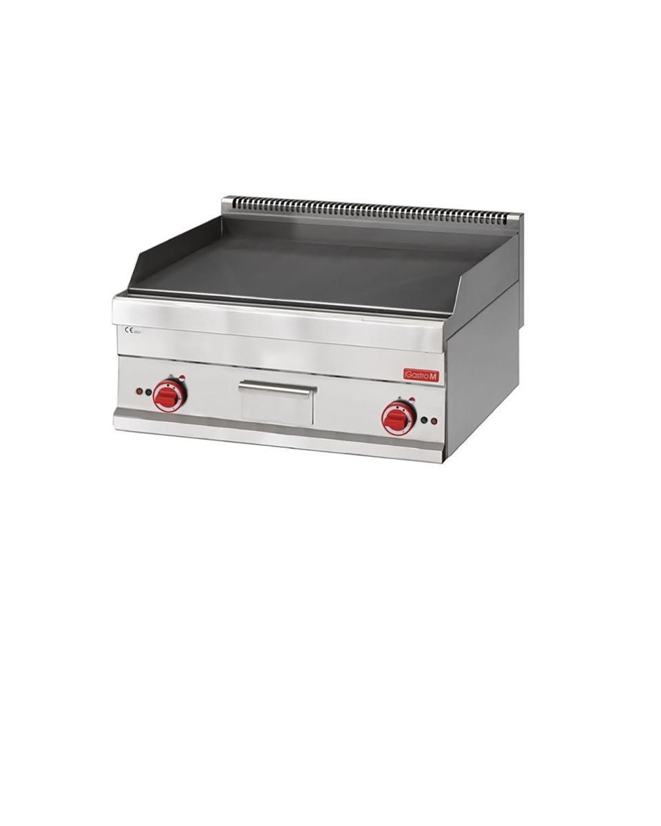 Plancha - Ligne 650 - Electrique - H 28 x 70 x 65 CM - 9 kW - 400 V - Inox - Gastro M - GL918