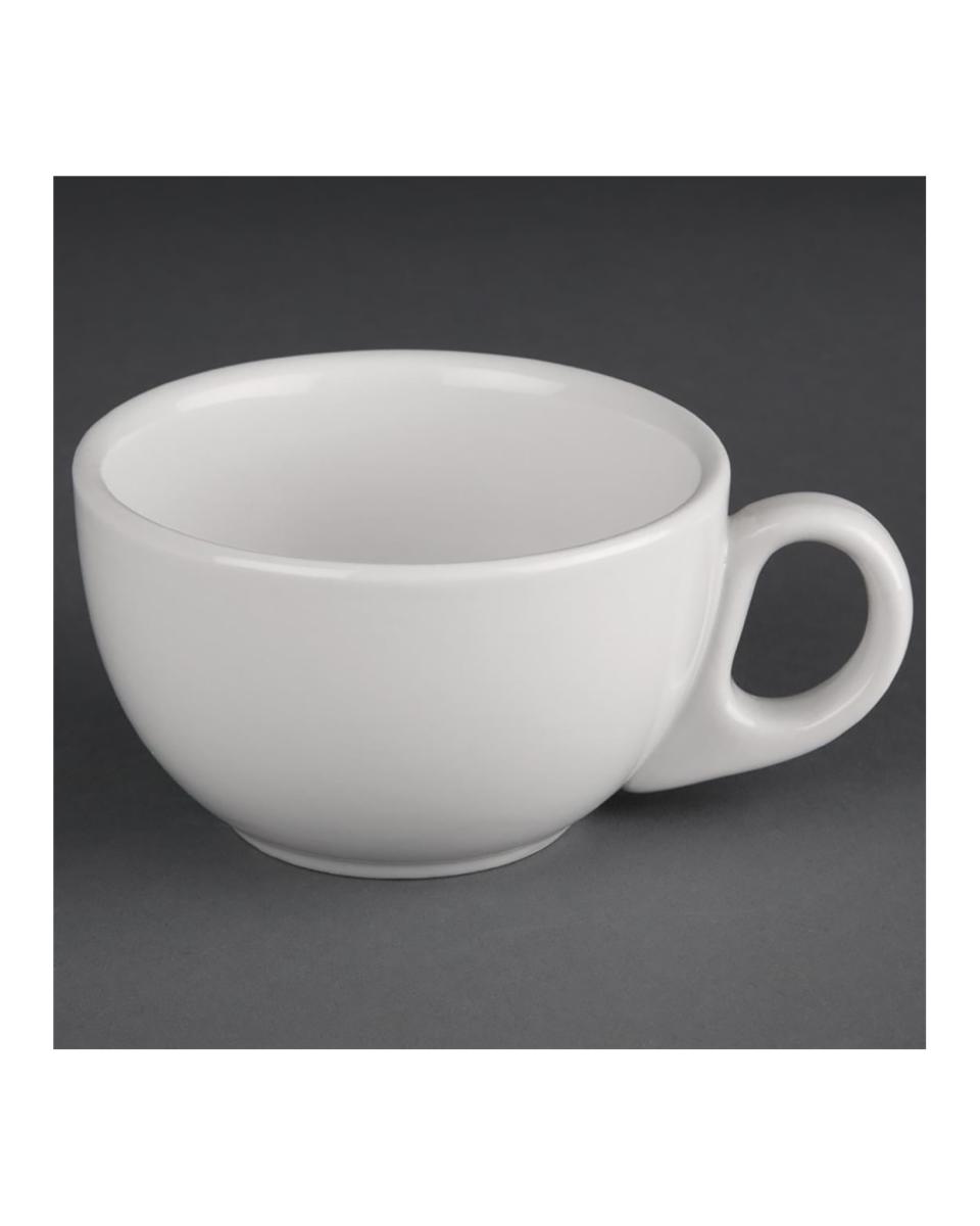 Tasse à cappuccino - 22,8 CL - 24 pièces - Ø 10 x H 6 x 12,6 x 9,7 CM - Porcelaine - Olympia - CC201