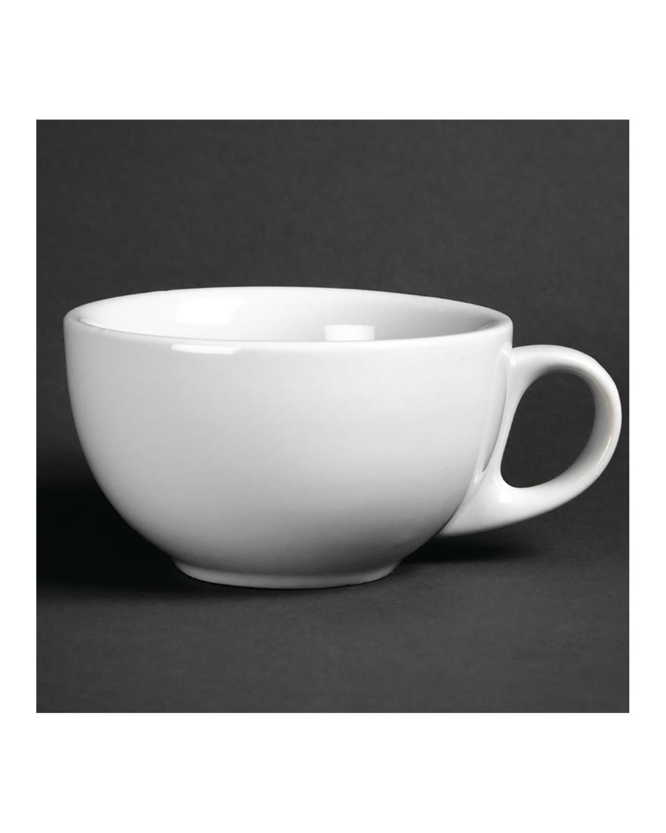Tasse à cappuccino - 28,5 CL - 12 pièces - H 6,4 x 14,2 x 11 CM - Porcelaine - Olympia - GG870