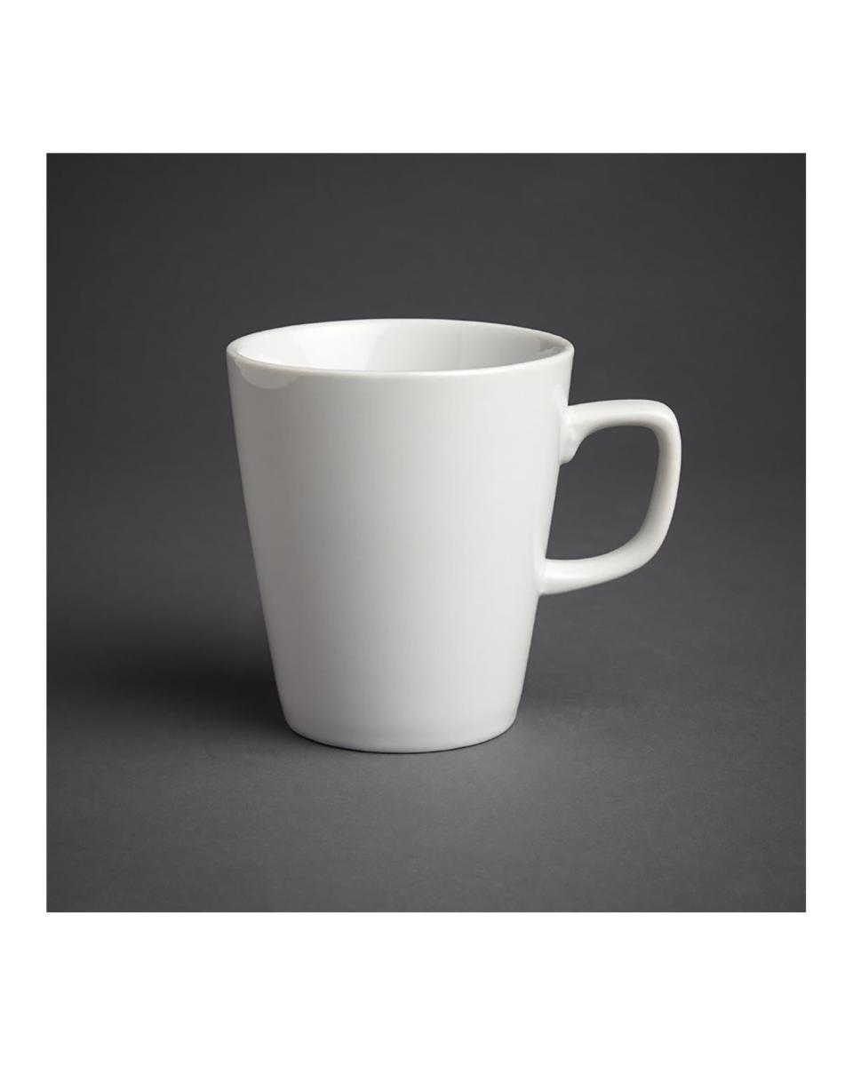 Mug Latte - 28,5 CL - 12 pièces - H 9,8 x 11,6 x 8,6 CM - Porcelaine - Olympia - GK811