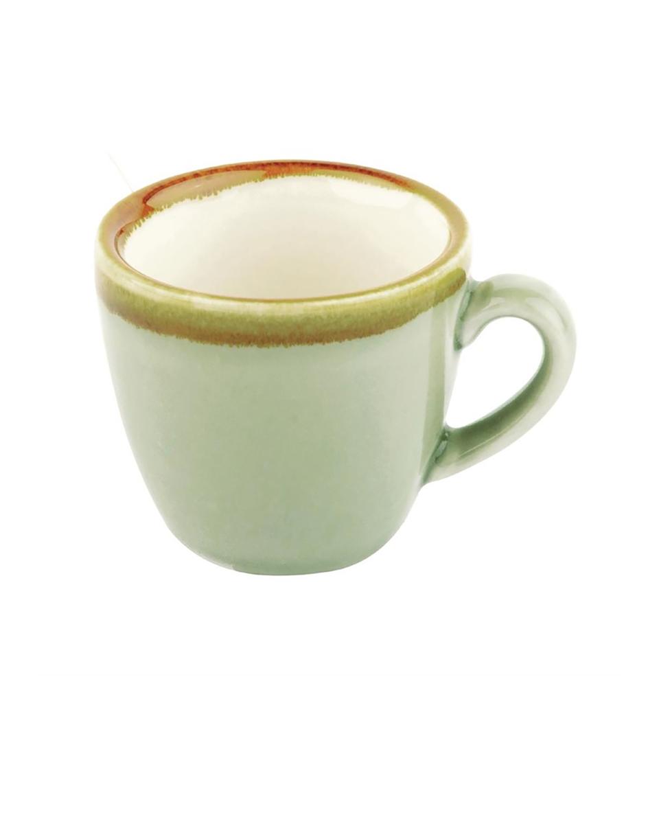 Tasse expresso - 8,5 CL - 6 pièces - Vert - Ø 6,2 x H 5,6 CM - Porcelaine - Olympia - GP476