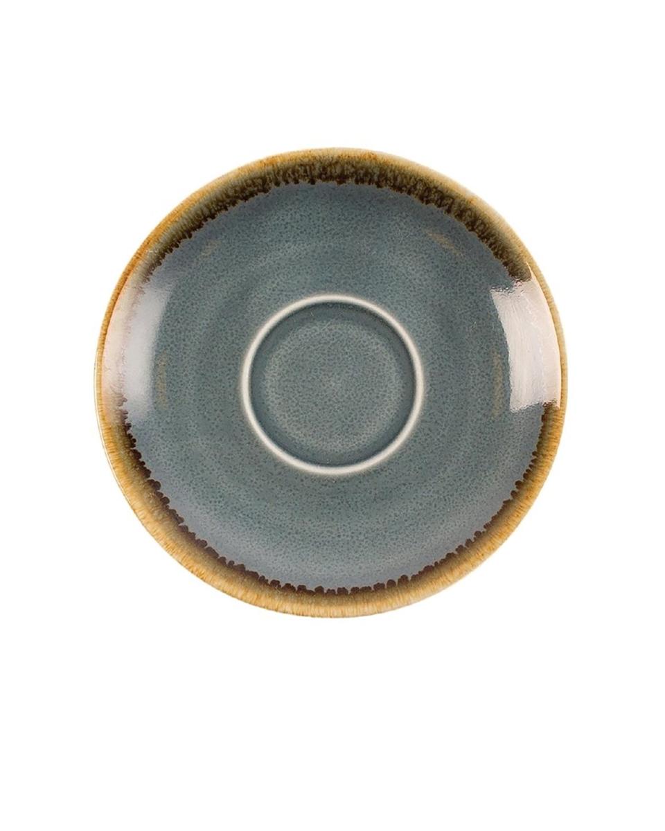 Tasse à expresso soucoupe - 6 pièces - Bleu - Ø 11,7 CM - Porcelaine - Olympia - GP345