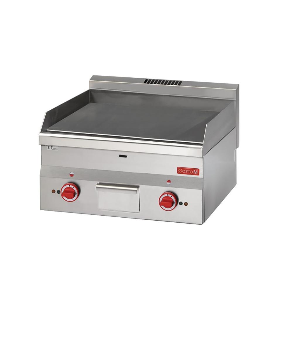 Plancha - Ligne 600 - Electrique - H 28 x 60 x 60 CM - 6 kW - 400 V - Inox - Gastro M - GL905