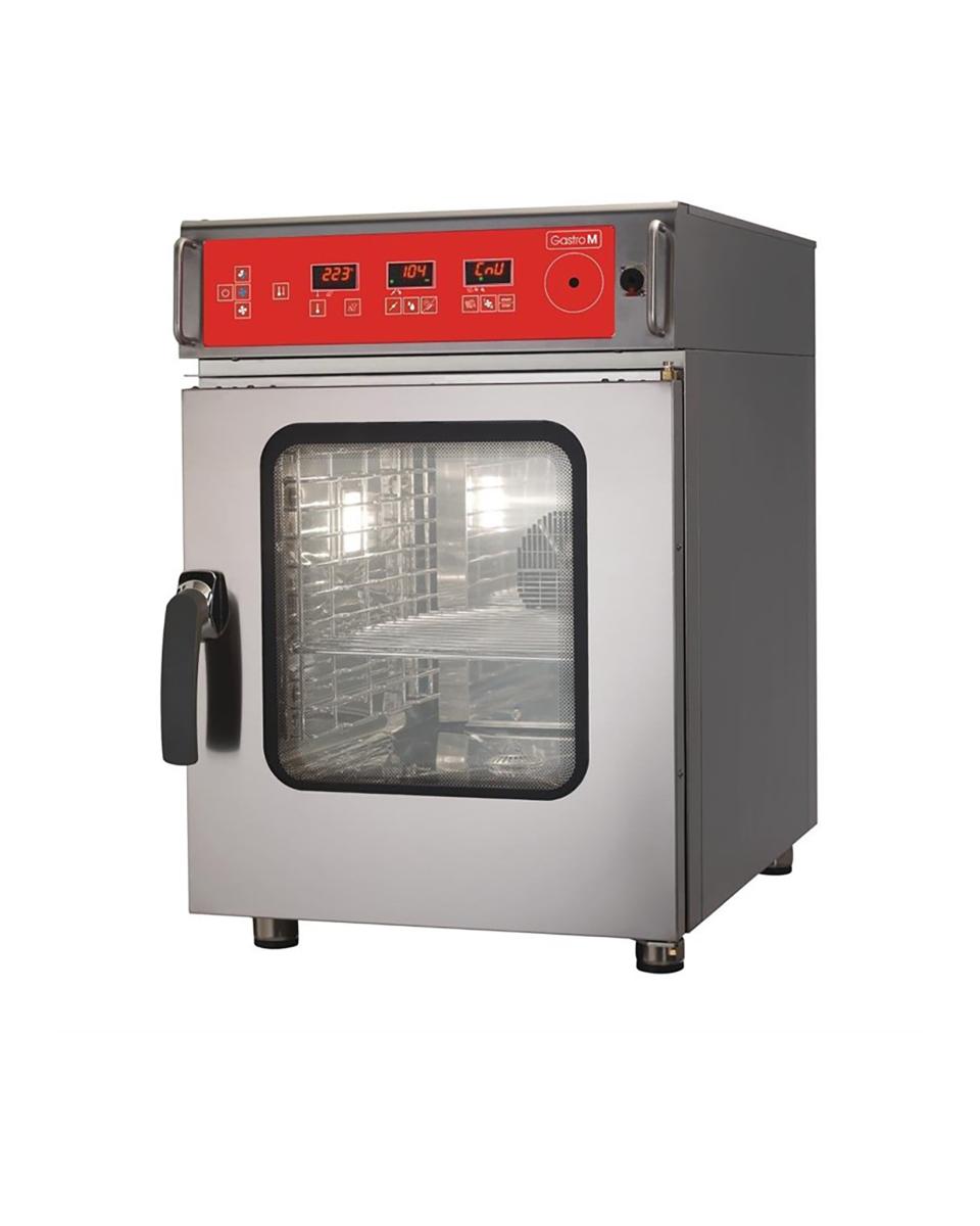 Four mixte - 6 x GN 1/1 - Système de nettoyage - H 77 x 51,7 x 82 CM - Inox - Gastro M - DS469