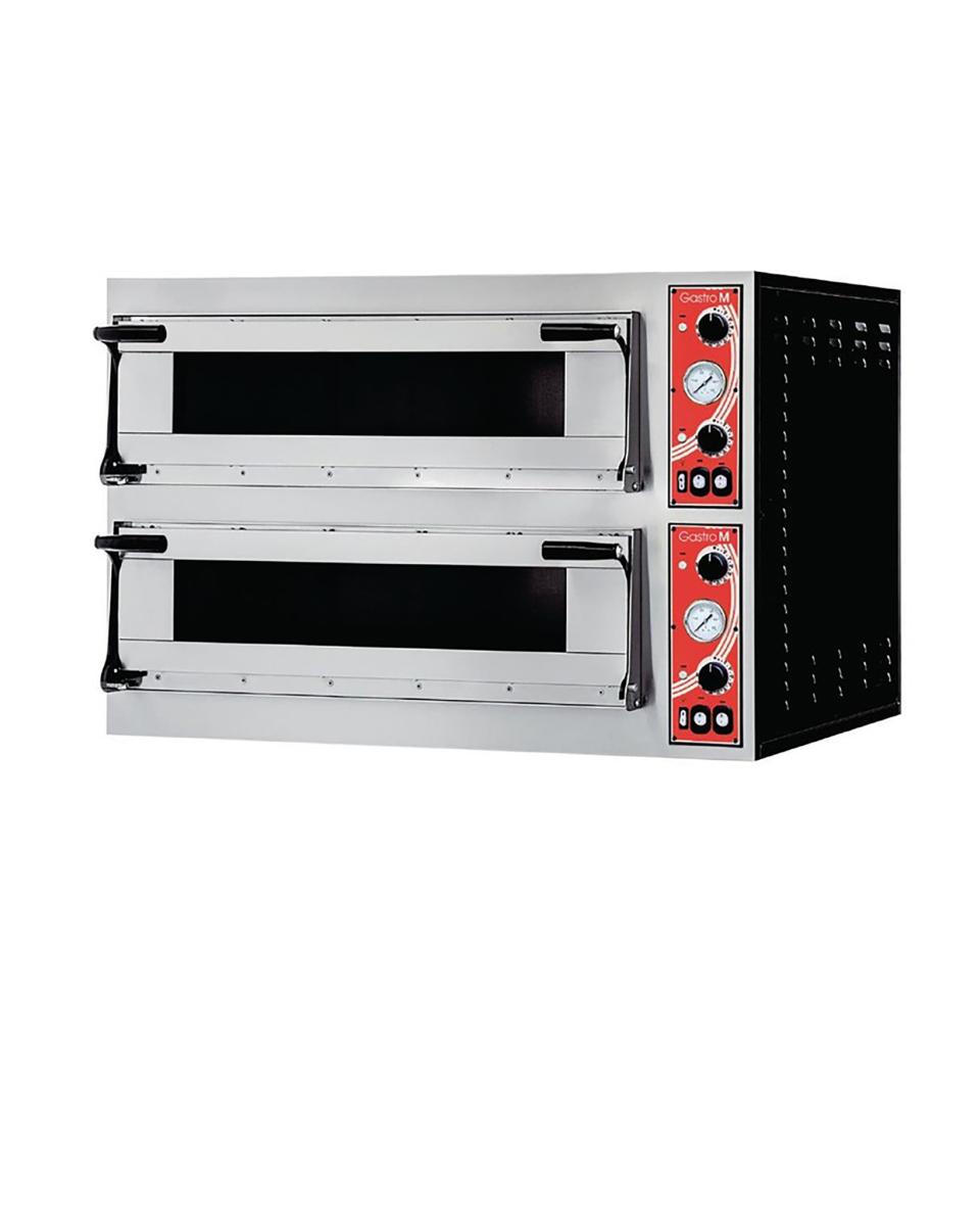 Four à pizza - 2 chambres - H 74,5 x 100 x 95,5 CM - 12000 W - 400 V - Gastro M - GR216