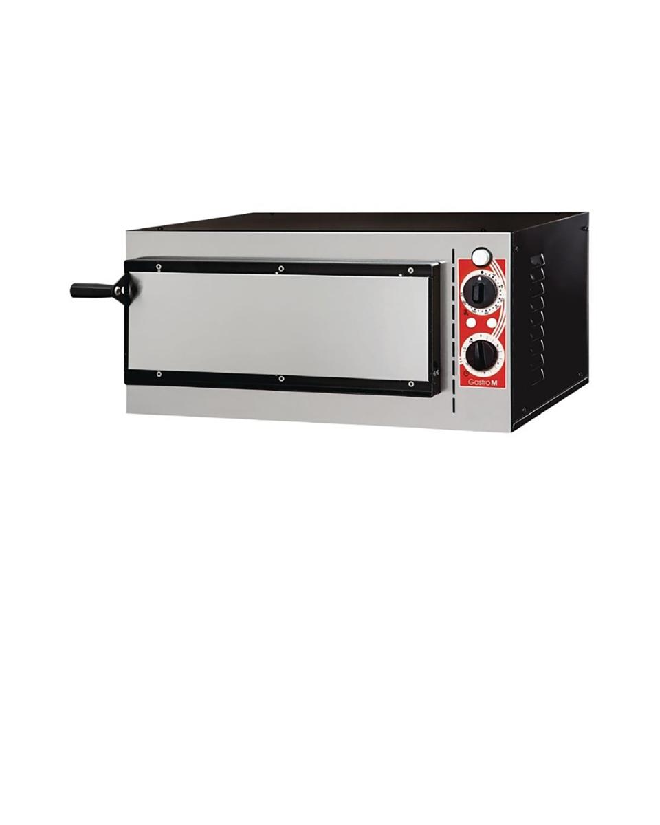 Four à pizza - H 28 x 56,8 x 5 CM - 230 V - Inox/Acier - Gastro M - DS180