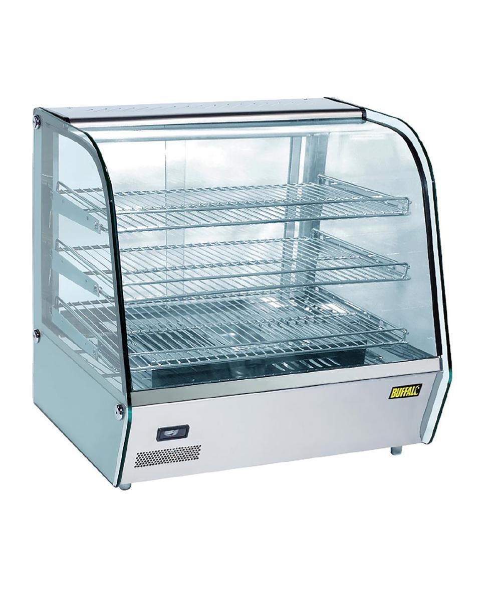 Vitrine chaude - 120 Litres - H 67 x 68,7 x 56,8 CM - 230 V - Buffalo - CD231