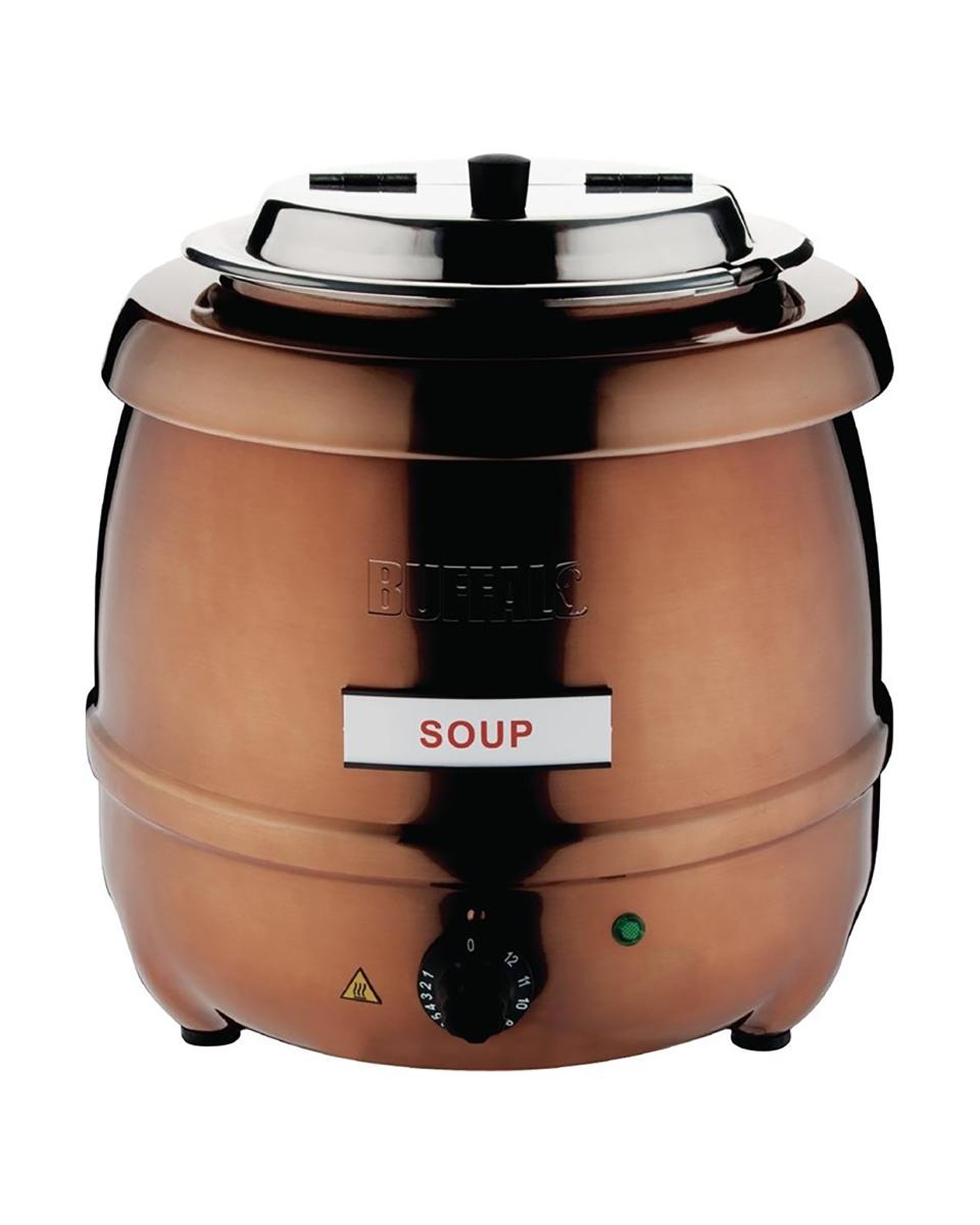 Marmite à soupe - 10 Litres - Ø 33 x H 37,5 CM - 400 W - 230 V - Buffalo - CP851